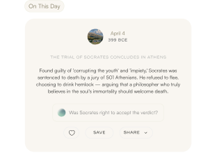 On this day: explore the trial of Socrates.